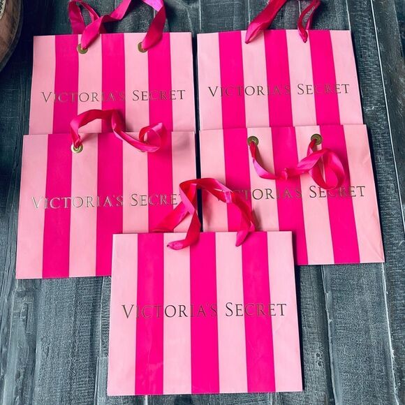 Victoria’s Secret Pink Shopping Bags Bundle Lot - Picture 1 of 2